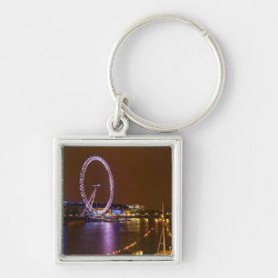 London Eye, Themse und Lichter von Schlüsselanhänger