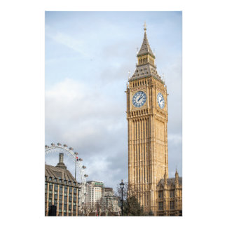 London Eye und Big Ben Fotodruck