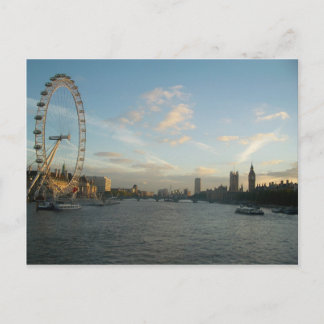 London Eye und Parlament Postkarte