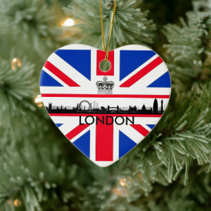 London Eye Union Jack Flag Christmas Ornament