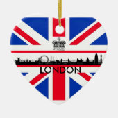 London Eye Union Jack Flag Christmas Ornament (Vorne)