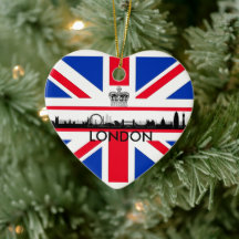 London Eye Union Jack Flag Weihnachtsbaumschmuck