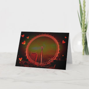 London Eye Valentine Feiertagskarte