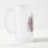 London färbte Skizze Mattglas Bierglas (Links)