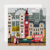 London Feiertagskarte (Vorne/Hinten)