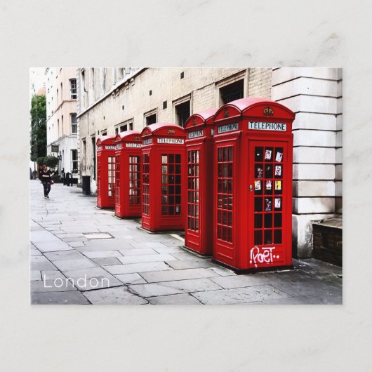 London Feiertagspostkarte (Vorderseite)