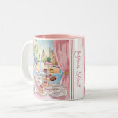 London Feinschmecker Leckereien - Cakes Coffee Sho Zweifarbige Tasse (Vorderseite Links)