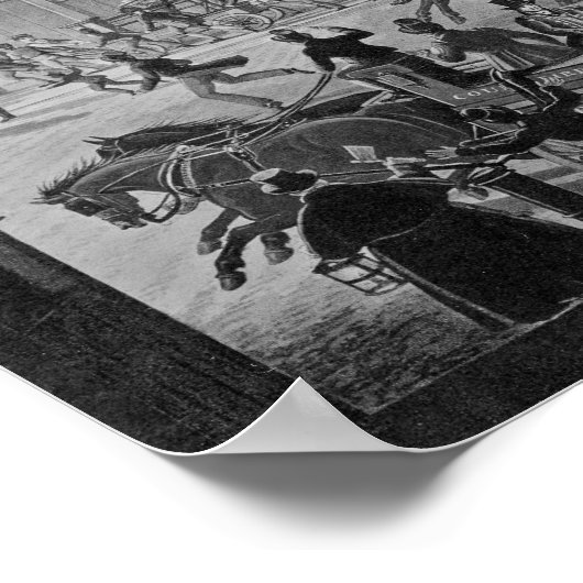 London Fire Motors Poster (Ecke)