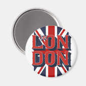 London Flag Magnet (Vorderseite/Rückseite)