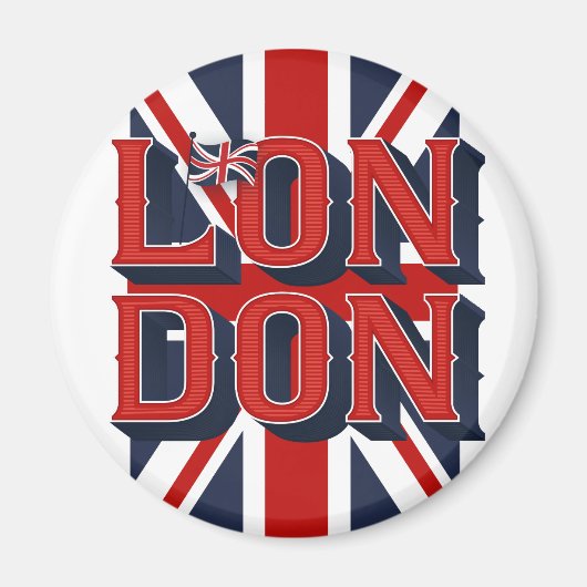 London Flag Magnet (Vorne)