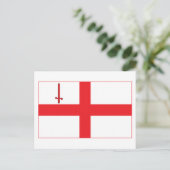 London Flag Postcard Postkarte (Stehend Vorderseite)
