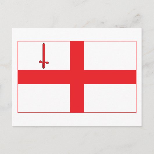 London Flag Postcard Postkarte (Vorderseite)