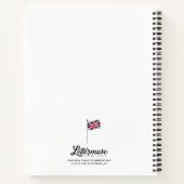 London Flag Sketchbook / Leere / 8.5x11 Notizblock (Rückseite)