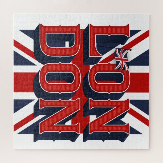 London-Flaggen-Puzzlespiel (20x20) Puzzle (Horizontal)