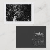 London Flugzeug Tree B&W, Mini Foto Visitenkarte (Vorne/Hinten)