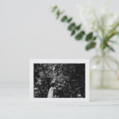 London Flugzeug Tree B&W, Mini Foto Visitenkarte (Stehend Vorderseite)