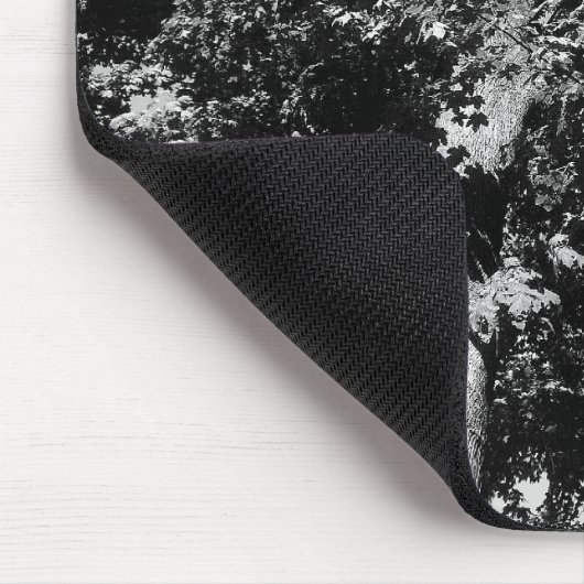 London Flugzeug Tree B&W Mousepad (Ecke)