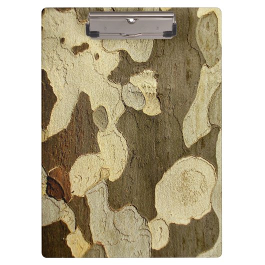 London Flugzeug Tree Bark Clipboard Klemmbrett (Vorderseite)