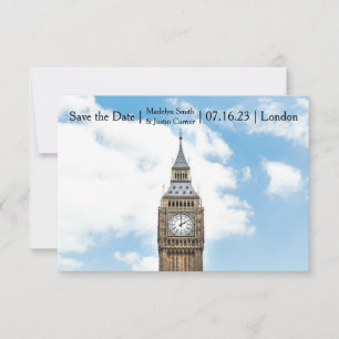London-Foto - 3x5 Heiratsantrag Save The Date