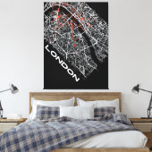 London Gallery Art Leinwanddruck (Insitu (Schlafzimmer))