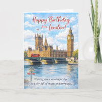 London Geburtstagskarte – Big Ben & Westminster