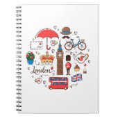 London-Gekritzel Notizblock (Vorderseite)