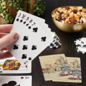 London-Gekritzel-Szene Spielkarten (In Situ)