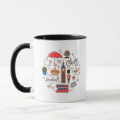 London-Gekritzel Tasse (Links)