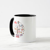 London-Gekritzel Tasse (Vorderseite Links)