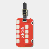 London Gepäckanhänger (Vorderseite vertikal)