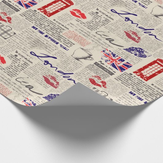 London Geschenkpapier (Ecke)