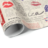 London Geschenkpapier (Rolleneckpunkt)