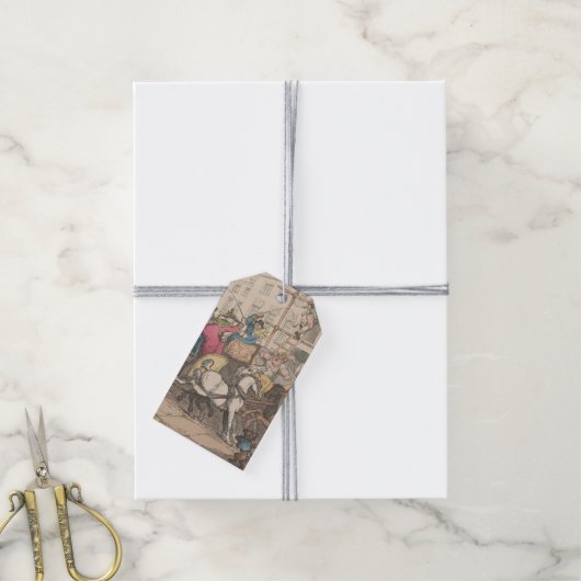 London - Geschenktag Geschenkanhänger (Mit Garn)