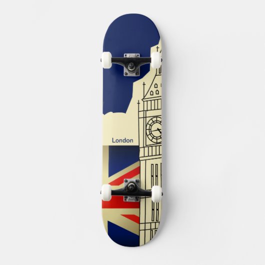 London-Gewerkschafts-Jack-Flaggen-Big Skateboard (Vorderseite)