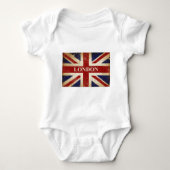 London - Gewerkschafts-Jack - i-Liebe London Baby Strampler (Vorderseite)
