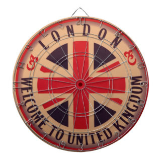 London - Gewerkschafts-Jack - Willkommen nach Dartscheibe