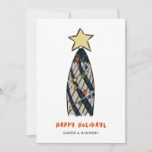 London Gherkin Tower Christmas Tree Business Feiertagskarte (Vorderseite)