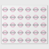 London Girl Untergrund Tube Sign Geschenkpapier (Flach)