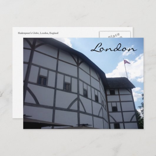 London-Globe-Theater Postkarte (Vorne/Hinten)