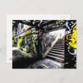 London Graffiti Art Postkarte (Vorne/Hinten)