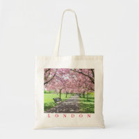 London Greenwich Park Kirschblüte Aussicht Tasche