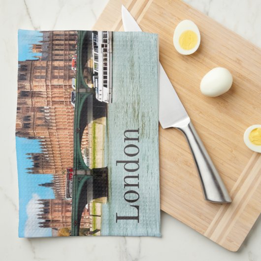 London, Großbritannien Big Ben View Geschirrtuch (Viertel Falte)