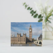 London, Großbritannien Big Ben View Postkarte (Stehend Vorderseite)
