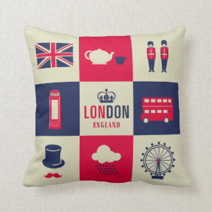 London Großbritannien England 2 Seite Kissen