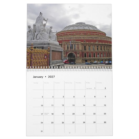 London Großbritannien, Kalender 2010 (Jan 2027)