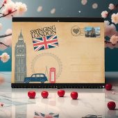 London Großbritannien Viktorianischer Vintager Ren Kalender