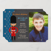 London Guard Boy Birthday Party Einladung (Vorne/Hinten)