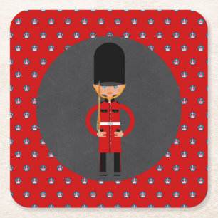London Guard Boy Geburtstagsfeier Rechteckiger Pappuntersetzer