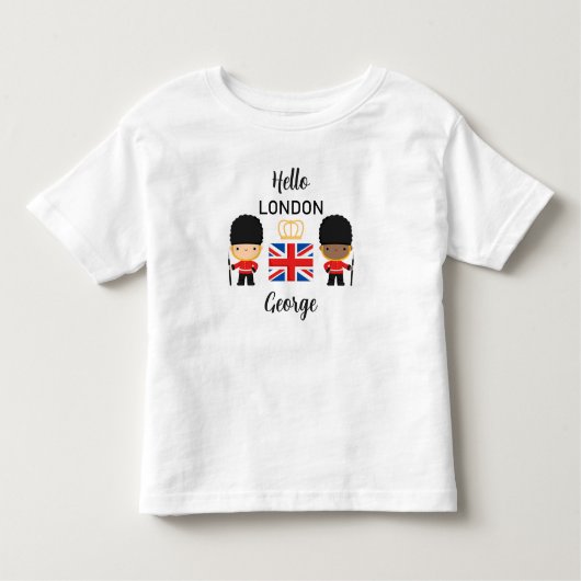 London Guards Mixed Skin Boy Name British England Kleinkind T-shirt (Vorderseite)