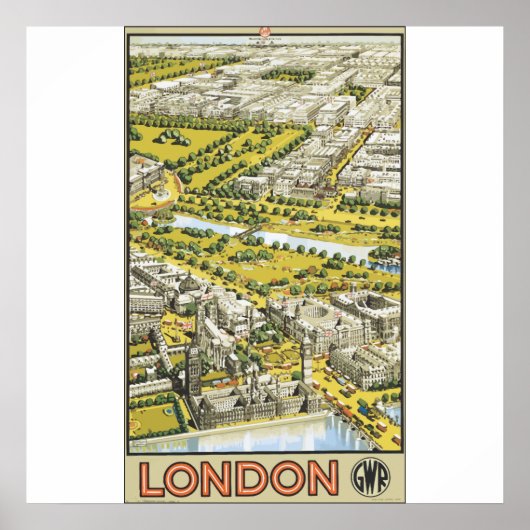 London Gwr, Vintag Poster (Vorne)
